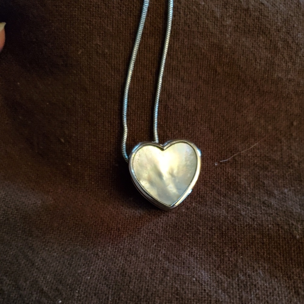 Mother of pearl Heart pendant